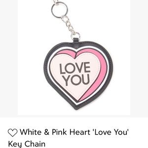 💝NWT Heart “Love You” Keychain/Purse Charm